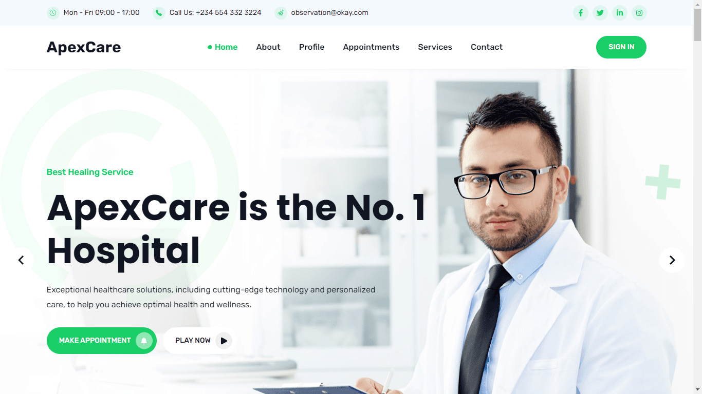 apex carepage screenshot