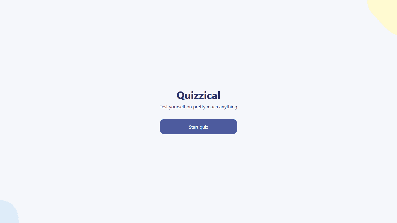 quizzicalpage screenshot